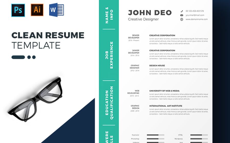 John Deo - Plantilla de CV