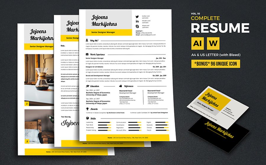 Jojoens - Plantilla de CV moderna