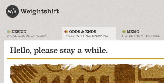 website navigation