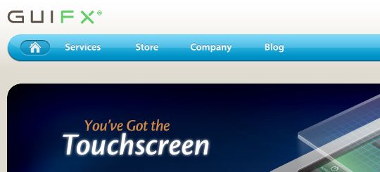 website navigation
