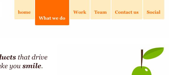website navigation