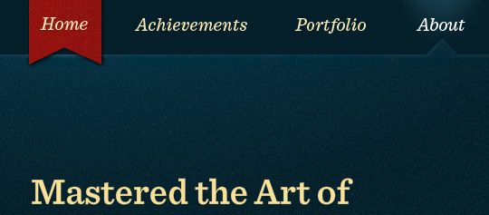 website navigation