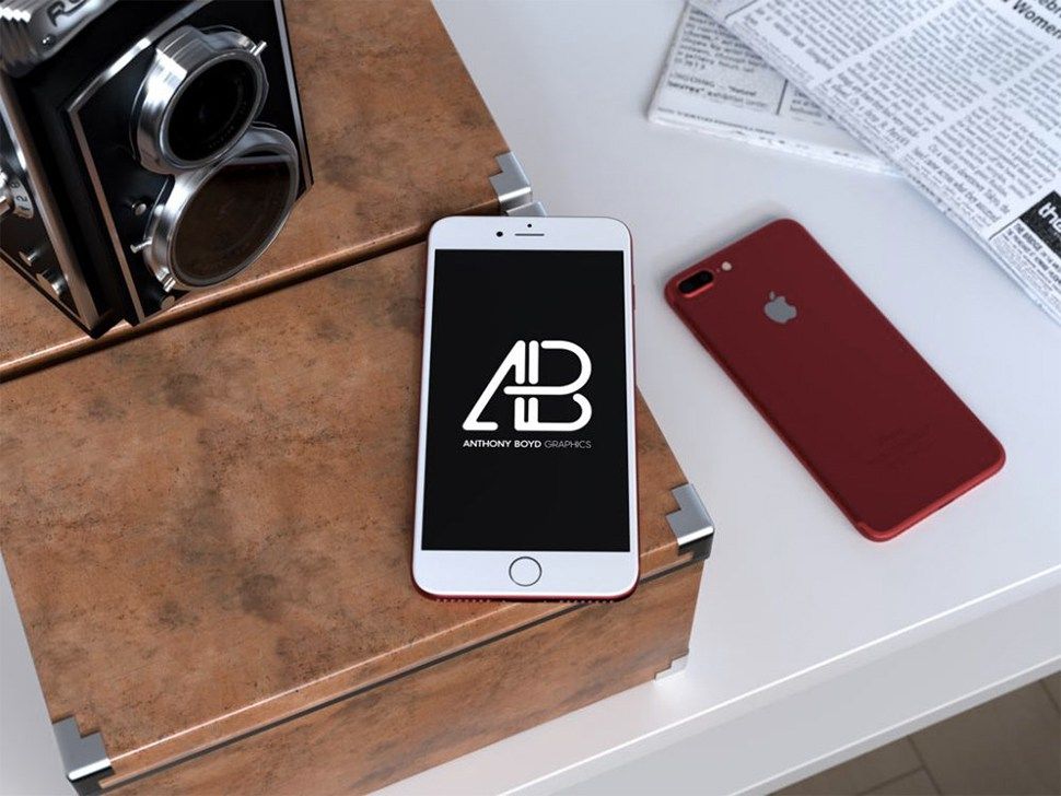 table-red-iphone