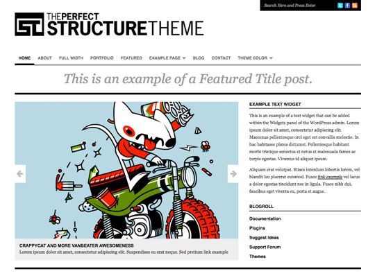 minimal wordpress