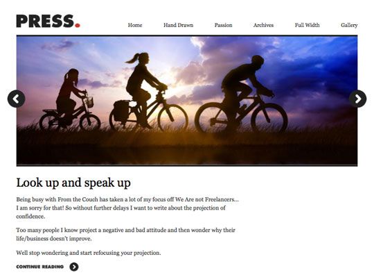 minimal wordpress