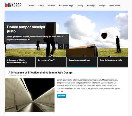 minimal wordpress