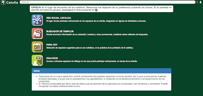 Sitios incorrectamente diseñados
