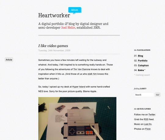 minimal web design