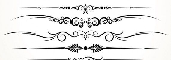 Ornamental Rule Lines in Different Design