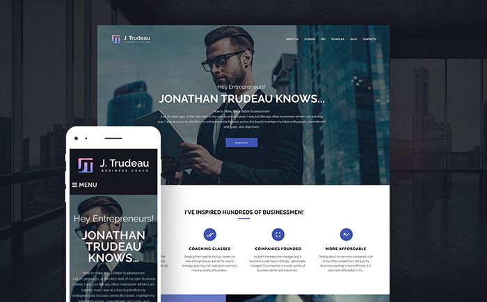 Tema de WordPress para Sitio de Life Coaches