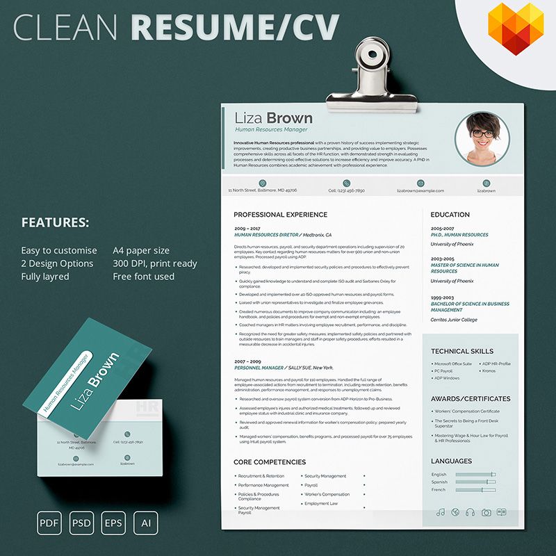 Plantilla de CV para Sitio de Gráficos