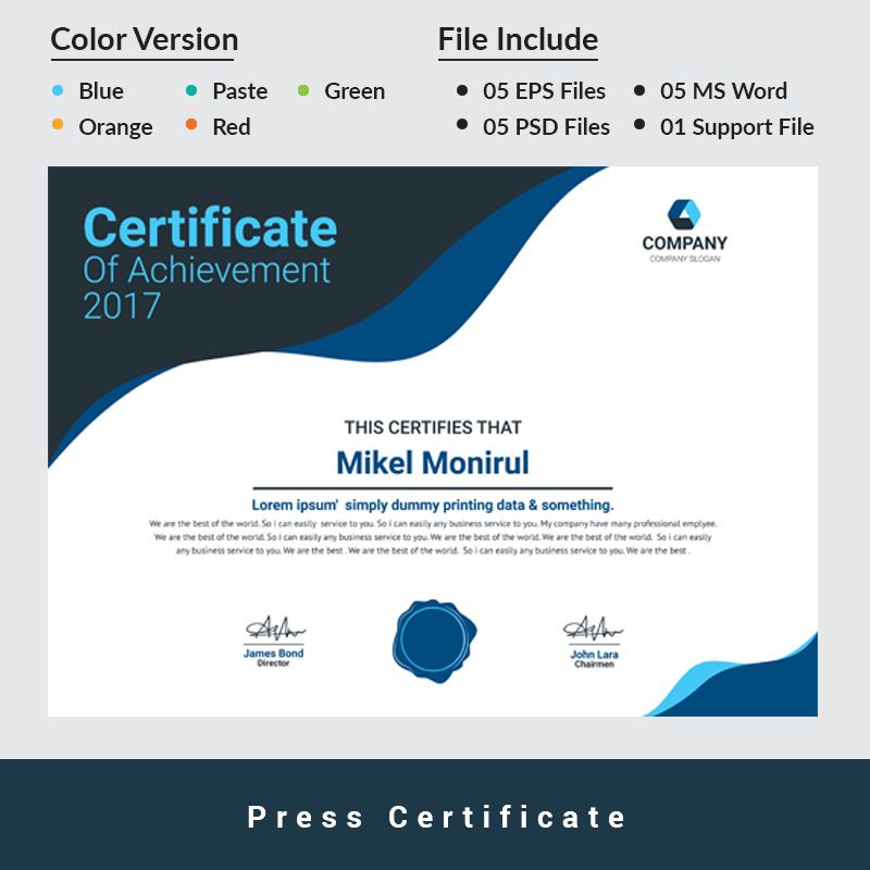 Plantilla de certificado para Sitio de Gráficos